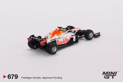 Mô hình xe Mini GT 1:64 Red Bull RB16B #11 Sergio Pérez 2021 Turkish Grand Prix 3rd Place - MGT00679