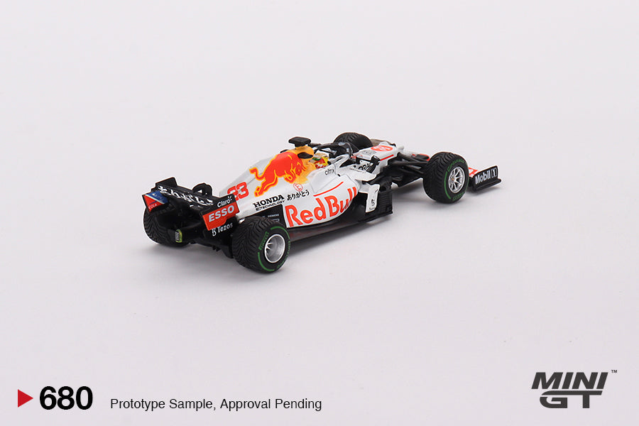 Mô hình xe Mini GT 1:64 Red Bull RB16B #33 Max Verstappen 2021 Turkish Grand Prix 2nd Place - MGT00680