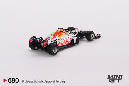 Mô hình xe Mini GT 1:64 Red Bull RB16B #33 Max Verstappen 2021 Turkish Grand Prix 2nd Place - MGT00680