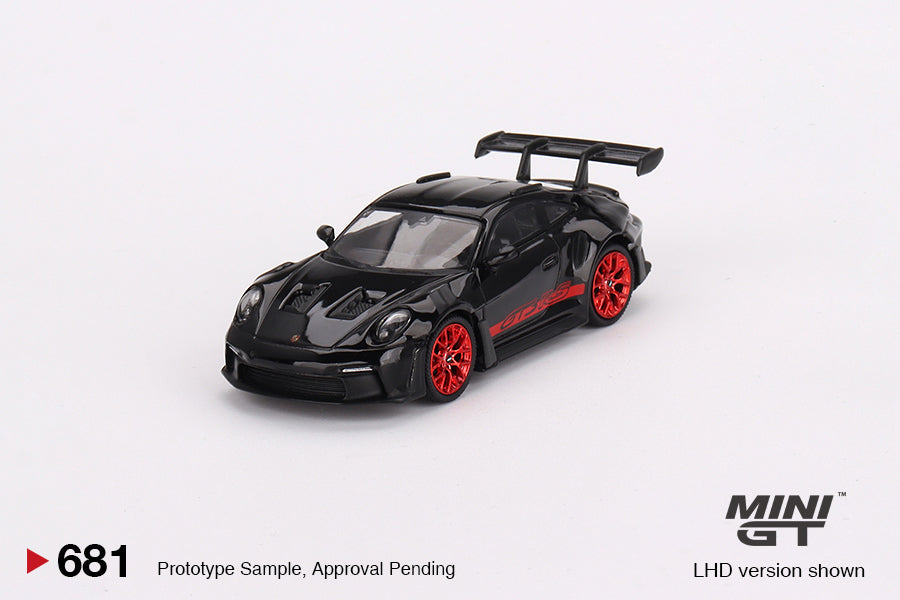 Mô hình xe Mini GT 1:64 Porsche 911 (992) GT3 RS Black with Pyro Red - MGT00681
