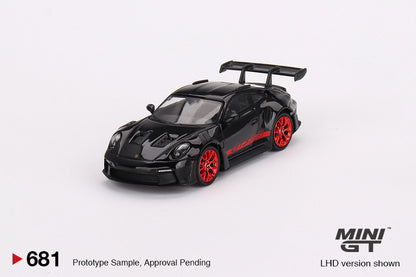 Mô hình xe Mini GT 1:64 Porsche 911 (992) GT3 RS Black with Pyro Red - MGT00681