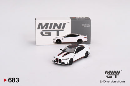 Mô hình xe Mini GT 1:64 BMW M4 CSL Alpine White - MGT00683
