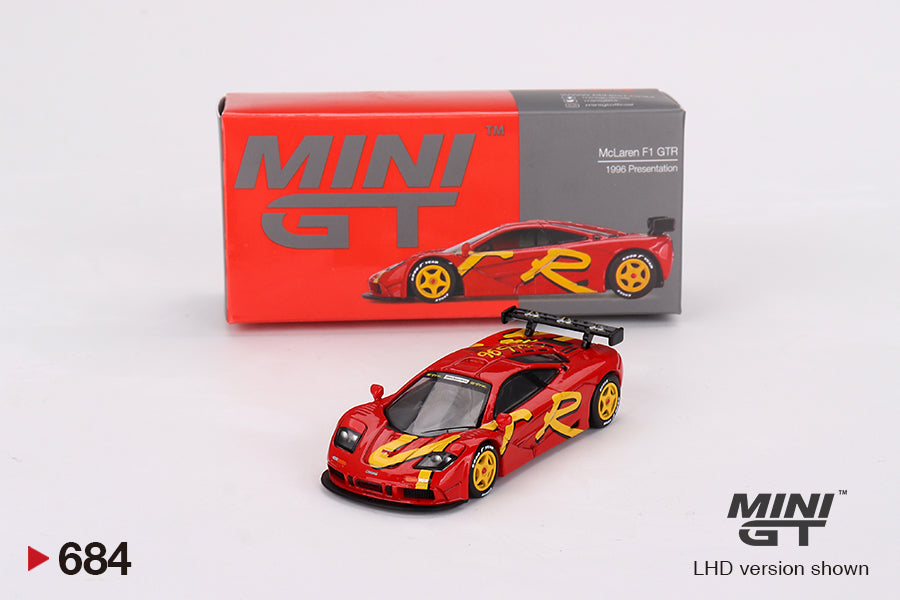 Mô hình xe Mini GT 1:64 McLaren F1 GTR 1996 Presentation - MGT00684