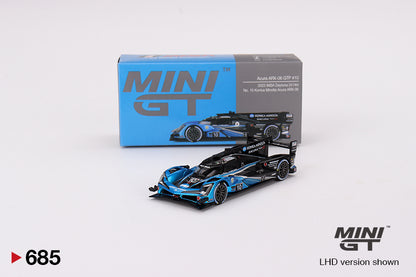 Mô hình xe Mini GT 1:64 Acura ARX-06 GTP #10 No. 10 Konica Minolta Acura ARX-06 2023 IMSA Daytona 24 Hrs - MGT00685
