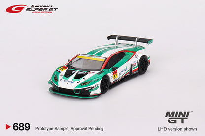 Mô hình xe Mini GT 1:64 Lamborghini Huracán GT3 EVO2 #87 Bamboo Airways Lamborghini GT3 JLOC 2023 SUPER GT SERIES - MGT00689