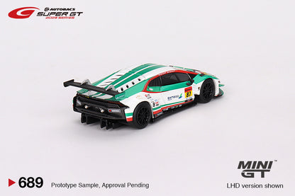 Mô hình xe Mini GT 1:64 Lamborghini Huracán GT3 EVO2 #87 Bamboo Airways Lamborghini GT3 JLOC 2023 SUPER GT SERIES - MGT00689