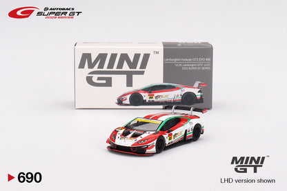 Mô hình xe Mini GT 1:64 Lamborghini Huracán GT3 EVO2 #88 JLOC Lamborghini GT3 JLOC 2023 SUPER GT SERIES - MGT00690
