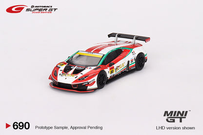 Mô hình xe Mini GT 1:64 Lamborghini Huracán GT3 EVO2 #88 JLOC Lamborghini GT3 JLOC 2023 SUPER GT SERIES - MGT00690