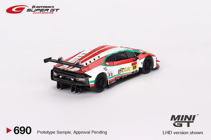 Mô hình xe Mini GT 1:64 Lamborghini Huracán GT3 EVO2 #88 JLOC Lamborghini GT3 JLOC 2023 SUPER GT SERIES - MGT00690
