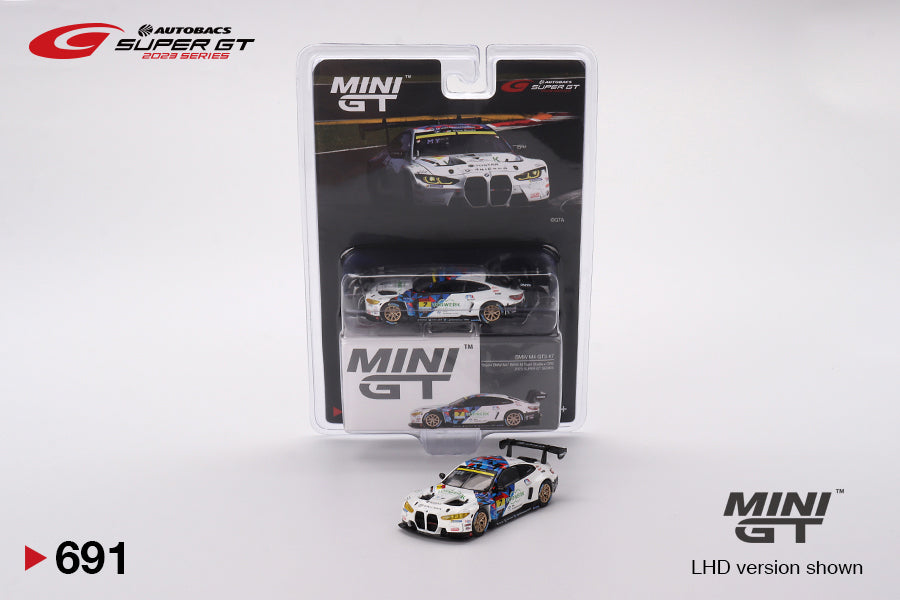 Mô hình xe Mini GT 1:64 BMW M4 GT3 #7 Studie BMW M4 BMW M Team Studie x CRS 2023 SUPER GT SERIES - MGT00691