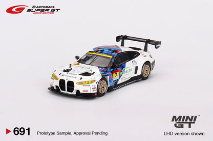 Mô hình xe Mini GT 1:64 BMW M4 GT3 #7 Studie BMW M4 BMW M Team Studie x CRS 2023 SUPER GT SERIES - MGT00691
