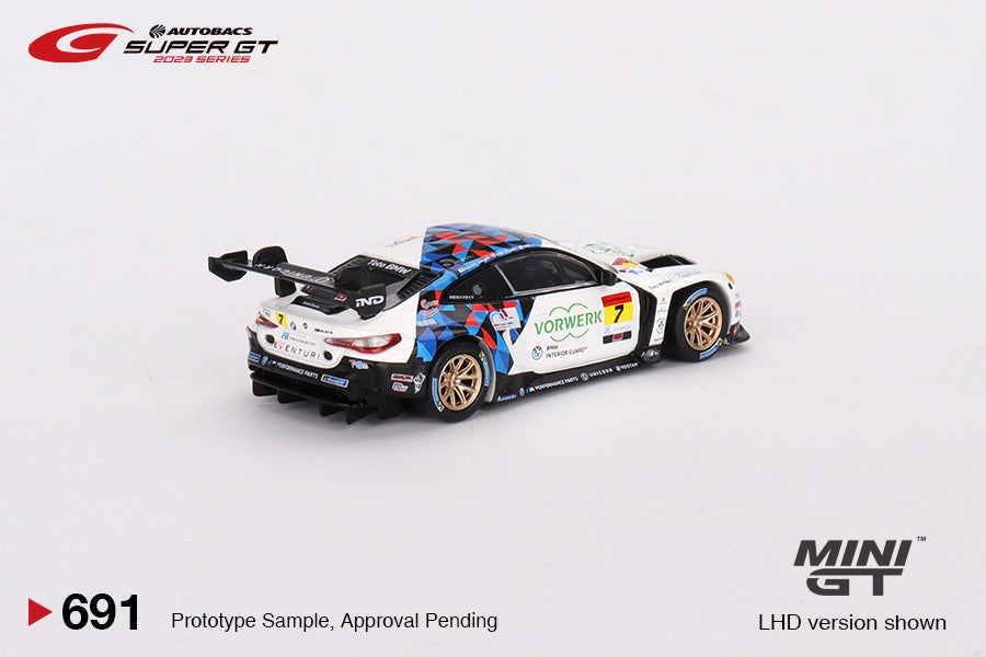 Mô hình xe Mini GT 1:64 BMW M4 GT3 #7 Studie BMW M4 BMW M Team Studie x CRS 2023 SUPER GT SERIES - MGT00691