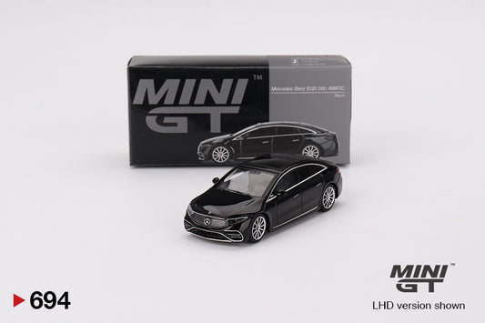 Mô hình xe Mini GT 1:64 Mercedes-Benz EQS 580 4MATIC Black - MGT00694