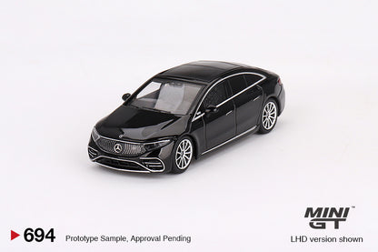 Mô hình xe Mini GT 1:64 Mercedes-Benz EQS 580 4MATIC Black - MGT00694