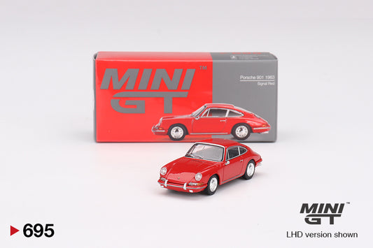 Mô hình xe Mini GT 1:64 Porsche 901 1963 Signal Red - MGT00695