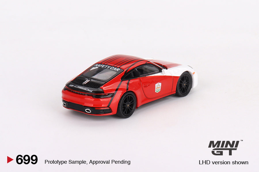 Mô hình xe Mini GT 1:64 Porsche 911 (992) Carrera S Safety Car 2023 IMSA Daytona 24 Hrs - MGT00699
