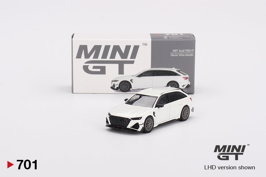 Mô hình xe Mini GT 1:64 Audi ABT RS6-R Glacier White Metallic - MGT00701