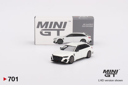 Mô hình xe Mini GT 1:64 Audi ABT RS6-R Glacier White Metallic - MGT00701