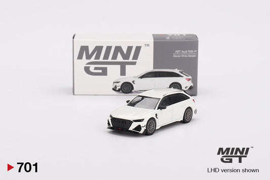 Mô hình xe Mini GT 1:64 Audi ABT RS6-R Glacier White Metallic - MGT00701