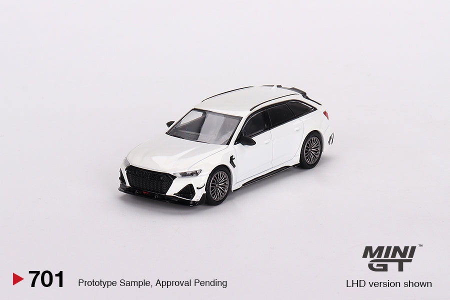 Mô hình xe Mini GT 1:64 Audi ABT RS6-R Glacier White Metallic - MGT00701
