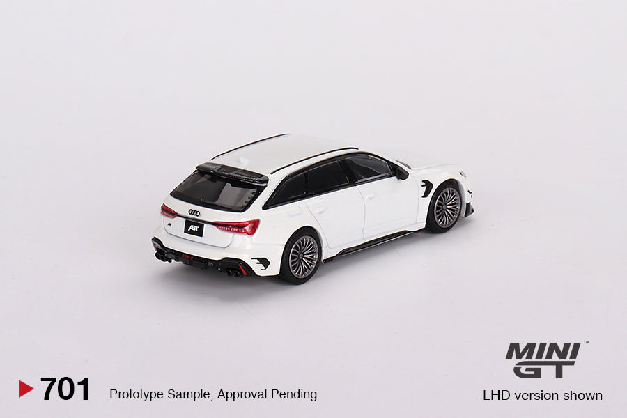 Mô hình xe Mini GT 1:64 Audi ABT RS6-R Glacier White Metallic - MGT00701