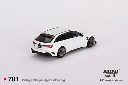 Mô hình xe Mini GT 1:64 Audi ABT RS6-R Glacier White Metallic - MGT00701
