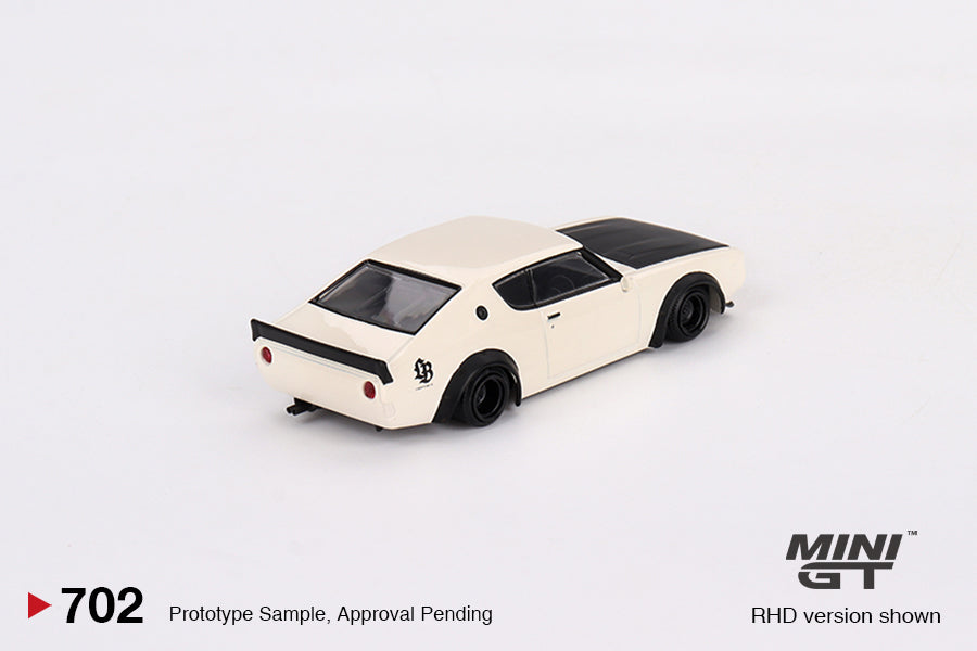 Mô hình xe Mini GT 1:64 Nissan Skyline Kenmeri Liberty Walk White - MGT00702
