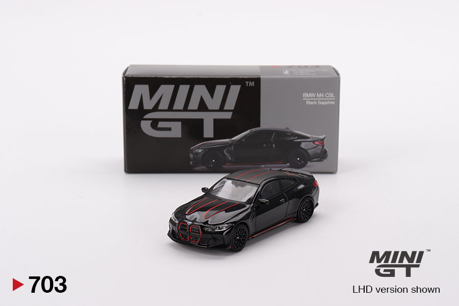 Mô hình xe Mini GT 1:64 BMW M4 CSL Black Sapphire - MGT00703
