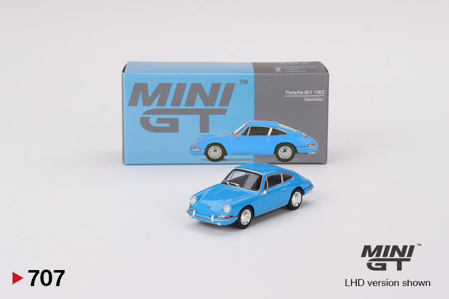 Mô hình xe Mini GT 1:64 Porsche 901 1963 'Quickblau' - MGT00707