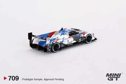 Mô hình xe Mini GT 1:64 BMW M Hybrid V8 #25 BMW M Team RLL 2023 IMSA Sebring 12 Hrs 2nd Place - MGT00709