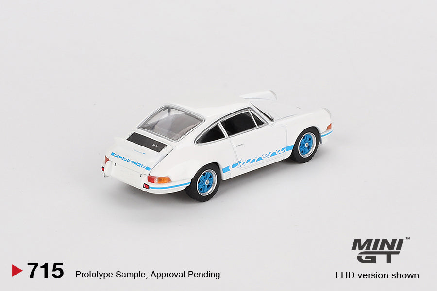 Mô hình xe Mini GT 1:64 Porsche 911 Carrera RS 2.7 Grand Prix White with Blue Livery - MGT00715