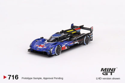 Mô hình xe Mini GT 1:64 Cadillac V-Series.R #2 Cadillac Racing 2023 Le Mans 24 Hrs 3rd Place - MGT00716