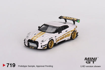 Mô hình xe Mini GT 1:64 Nissan GT-R (R35) LB★WORKS Type 2, Rear Wing ver 3 - MGT00719