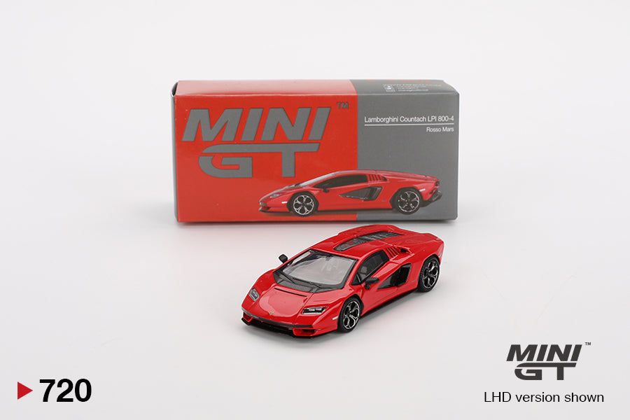 Mô hình xe Mini GT 1:64 Lamborghini Countach LPI 800-4 Rosso Mars - MGT00720