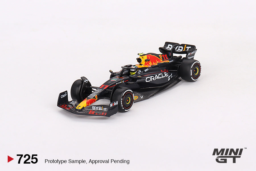 Mô hình xe Mini GT 1:64 Oracle Red Bull Racing RB19 #11 Sergio Pérez 2023 F1 2023 Saudi Arabian GP Winner - MGT00725