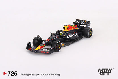 Mô hình xe Mini GT 1:64 Oracle Red Bull Racing RB19 #11 Sergio Pérez 2023 F1 2023 Saudi Arabian GP Winner - MGT00725