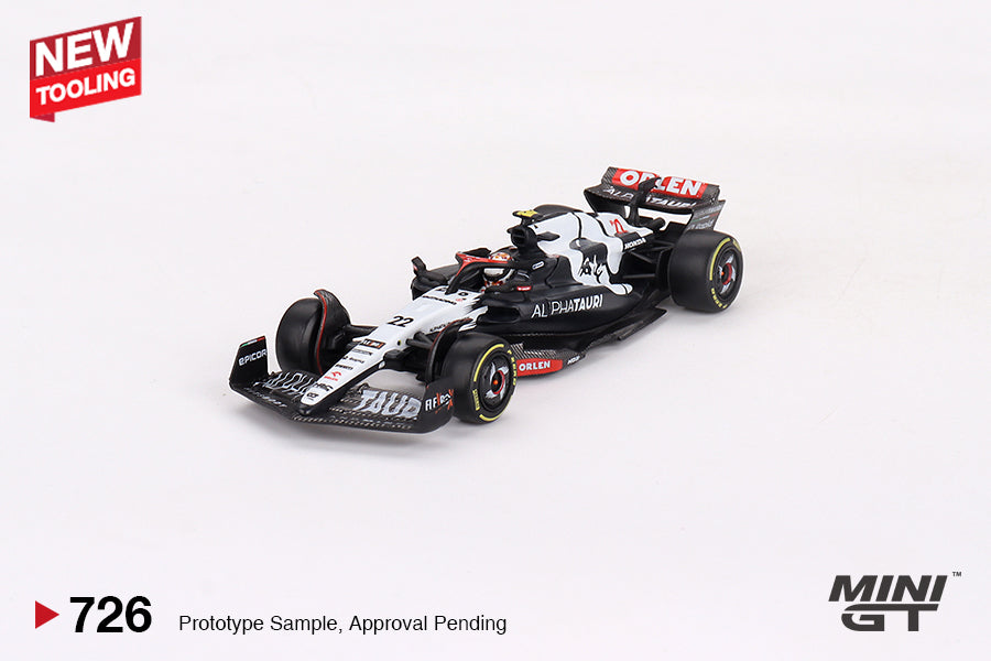 Mô hình xe Mini GT 1:64 AlphaTauri AT04 #22 Yuki Tsunoda 2023 F1 2023 Australian GP - MGT00726