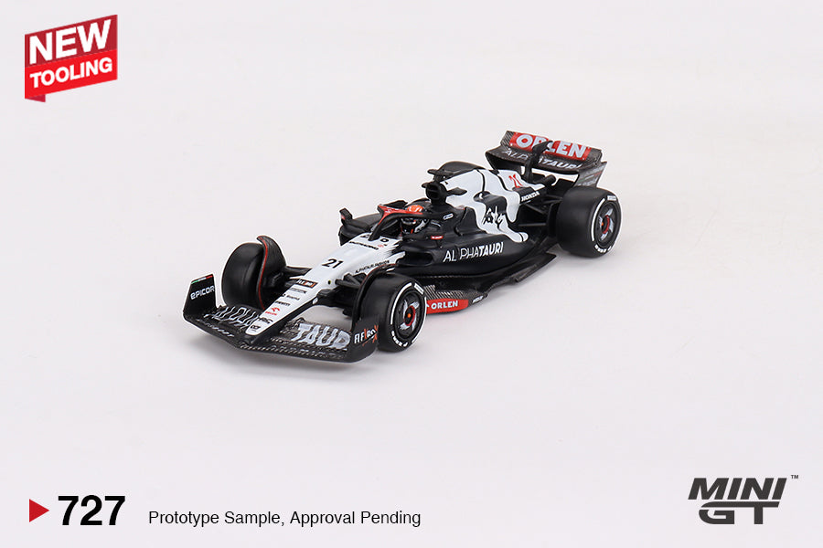 Mô hình xe Mini GT 1:64 AlphaTauri AT04 #21 Nyck de Vries 2023 F1 2023 Australian GP - MGT00727