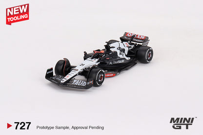 Mô hình xe Mini GT 1:64 AlphaTauri AT04 #21 Nyck de Vries 2023 F1 2023 Australian GP - MGT00727
