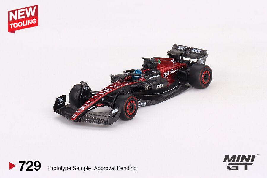 Mô hình xe Mini GT 1:64 Alfa Romeo C43 #77 Valtteri Bottas 2023 F1 2023 Australian GP - MGT00729