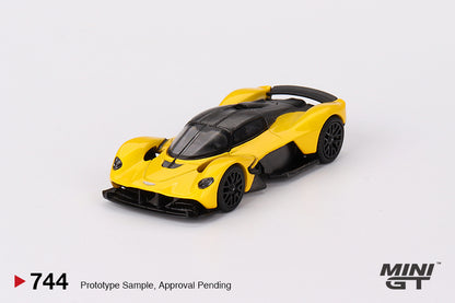 Mô hình xe Mini GT 1:64 Aston Martin Valkyrie Sunburst Yellow - MGT00744