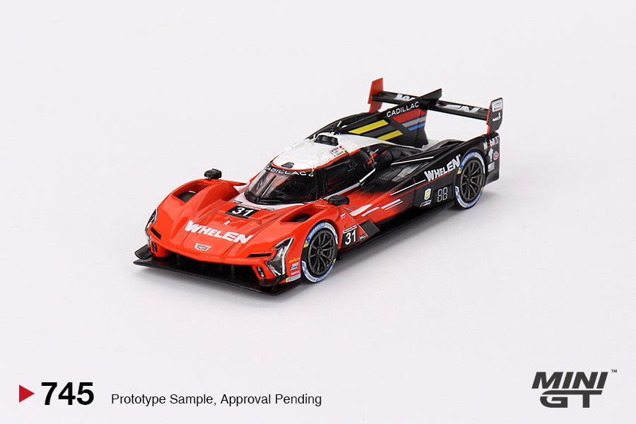 Mô hình xe Mini GT 1:64 Cadillac V-Series.R #31 Whelen Engineering Cadillac Racing 2023 IMSA Sebring 12 Hrs Winner - MGT00745