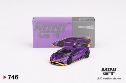 Mô hình xe Mini GT 1:64 Lamborghini Huracán STO Viola Pasifae - MGT00746