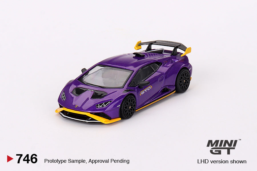 Mô hình xe Mini GT 1:64 Lamborghini Huracán STO Viola Pasifae - MGT00746