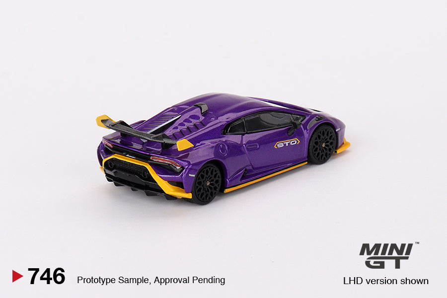 Mô hình xe Mini GT 1:64 Lamborghini Huracán STO Viola Pasifae - MGT00746