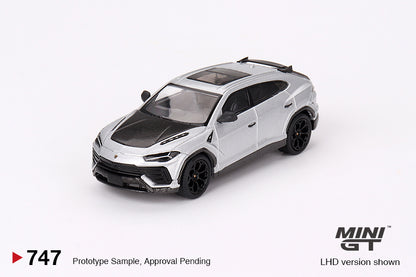 Mô hình xe Mini GT 1:64 Lamborghini Urus Performante Grigio Nimbus - MGT00747