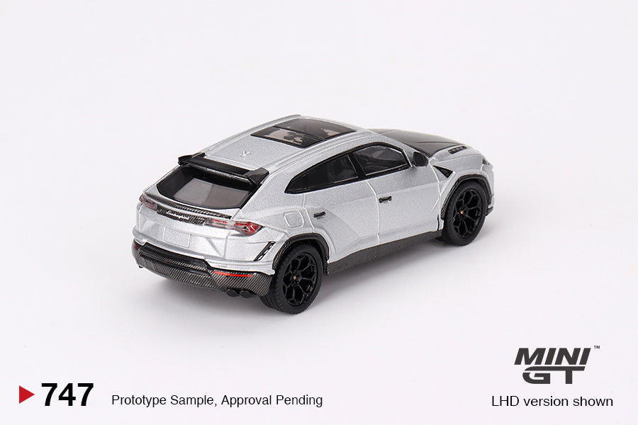 Mô hình xe Mini GT 1:64 Lamborghini Urus Performante Grigio Nimbus - MGT00747