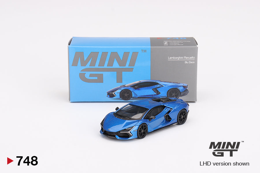 Mô hình xe Mini GT 1:64 Lamborghini Revuelto Blu Eleos - MGT00748
