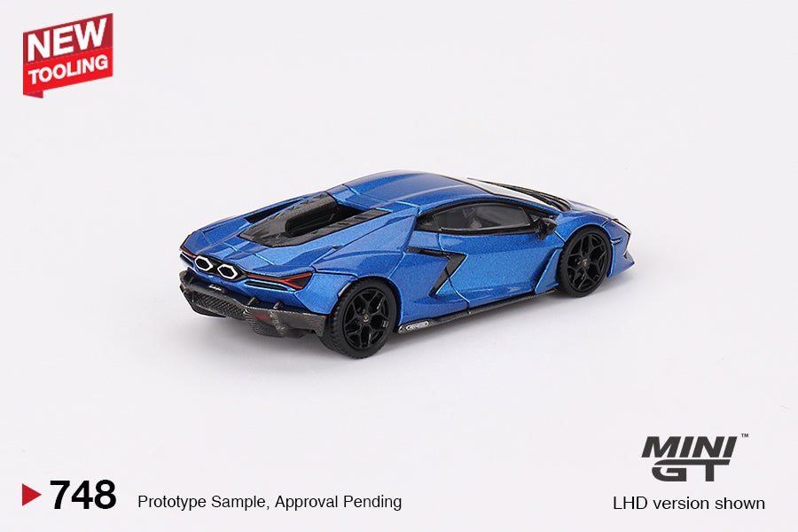 Mô hình xe Mini GT 1:64 Lamborghini Revuelto Blu Eleos - MGT00748