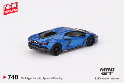 Mô hình xe Mini GT 1:64 Lamborghini Revuelto Blu Eleos - MGT00748